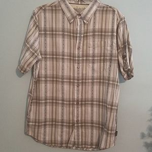 Prana plaid shirt in size large